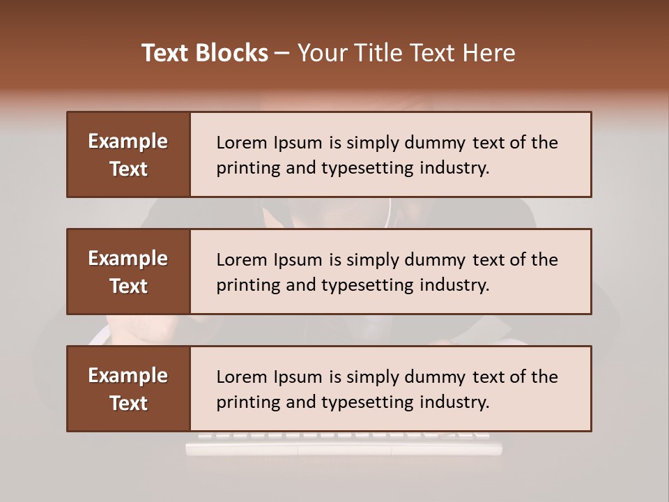 Communication Man Review PowerPoint Template