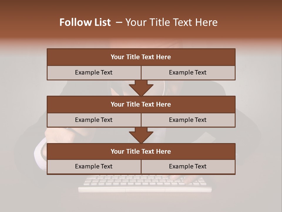 Communication Man Review PowerPoint Template