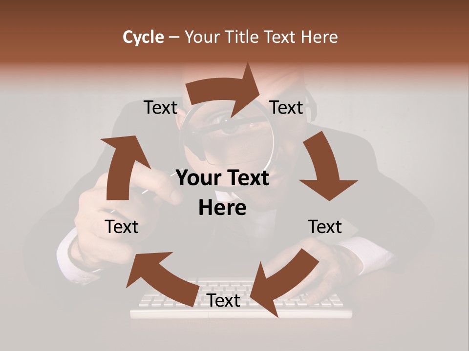 Communication Man Review PowerPoint Template
