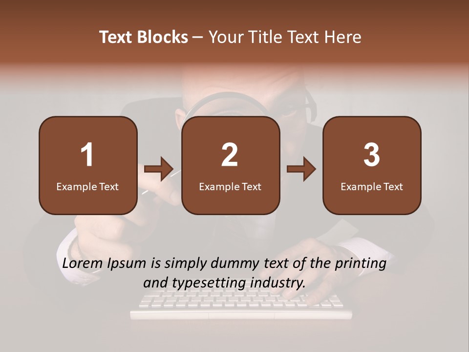 Communication Man Review PowerPoint Template
