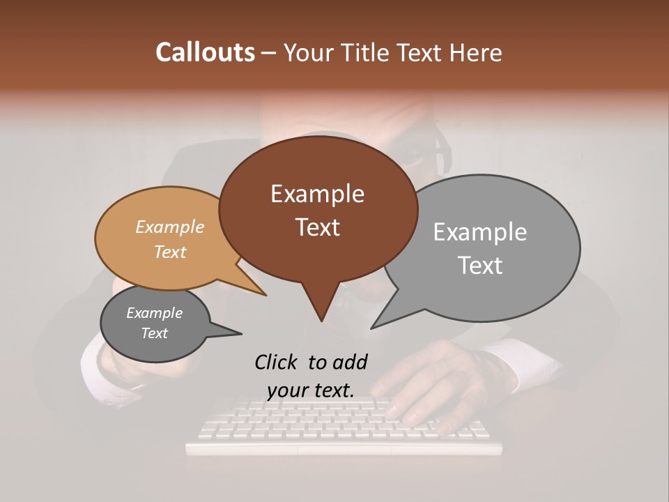 Communication Man Review PowerPoint Template