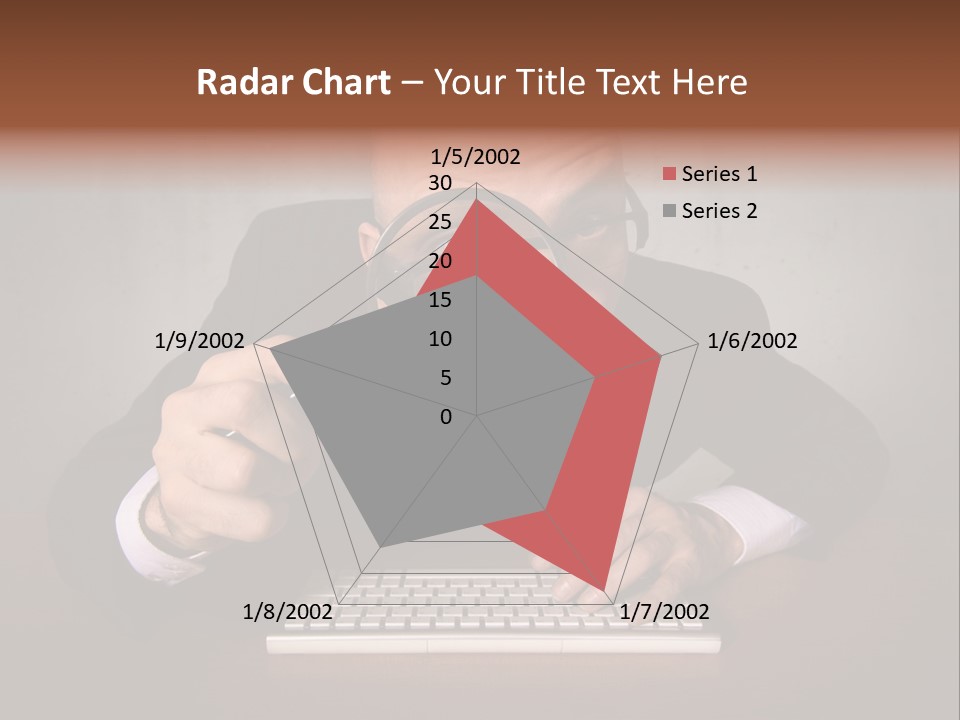 Communication Man Review PowerPoint Template