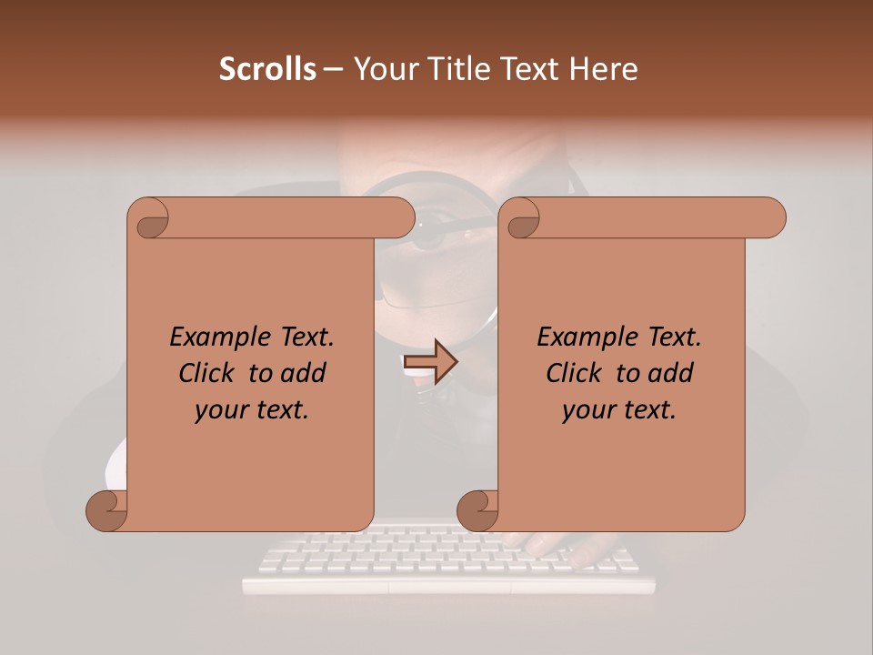 Communication Man Review PowerPoint Template