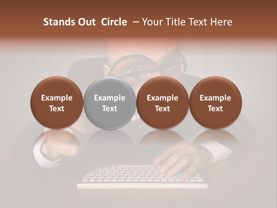 Communication Man Review PowerPoint Template