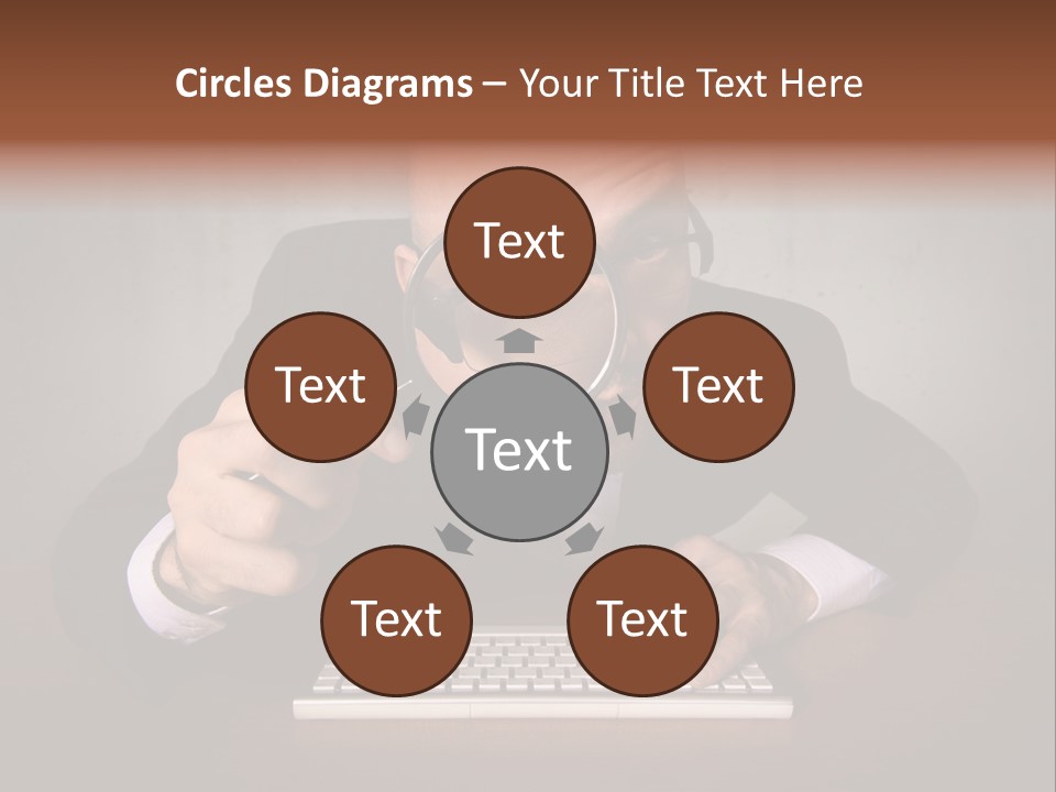 Communication Man Review PowerPoint Template