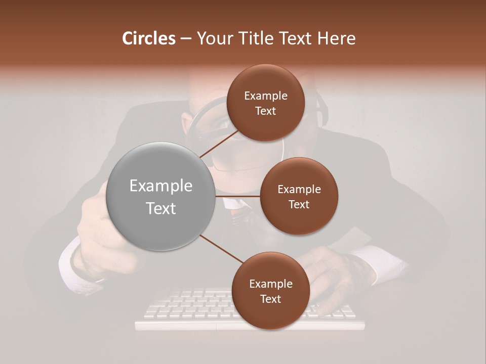 Communication Man Review PowerPoint Template