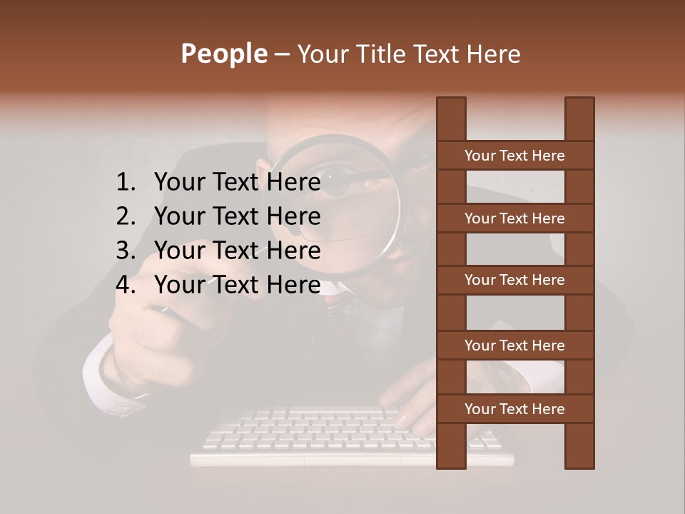 Communication Man Review PowerPoint Template
