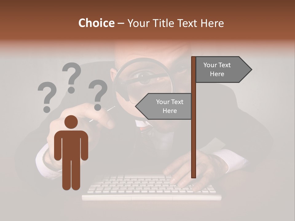 Communication Man Review PowerPoint Template