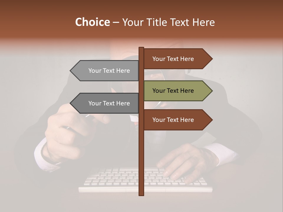 Communication Man Review PowerPoint Template