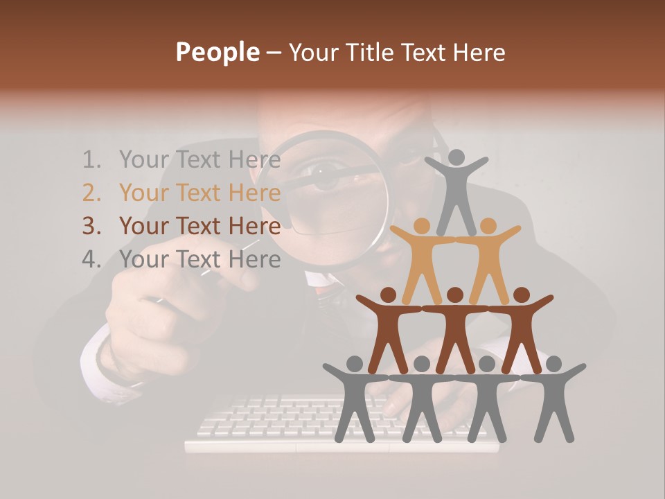 Communication Man Review PowerPoint Template
