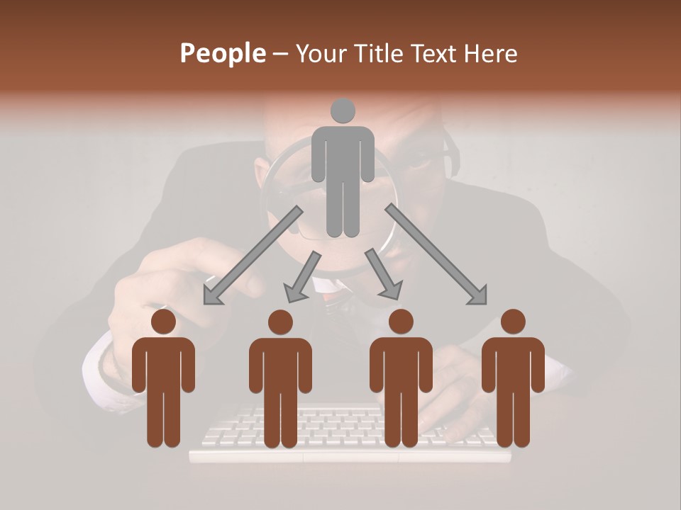 Communication Man Review PowerPoint Template