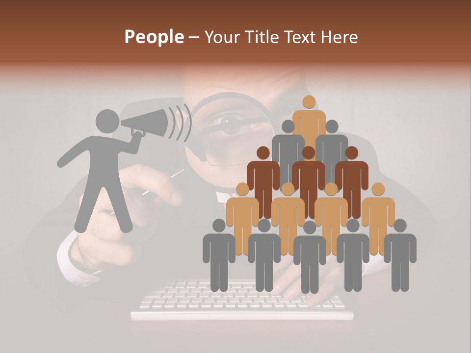 Communication Man Review PowerPoint Template