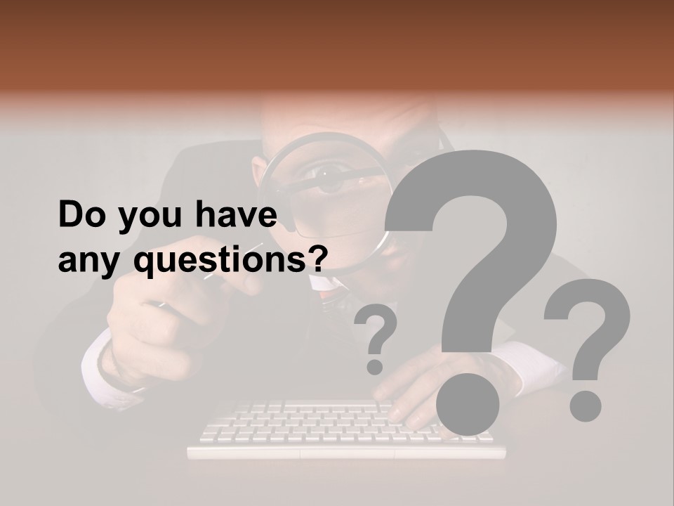 Communication Man Review PowerPoint Template