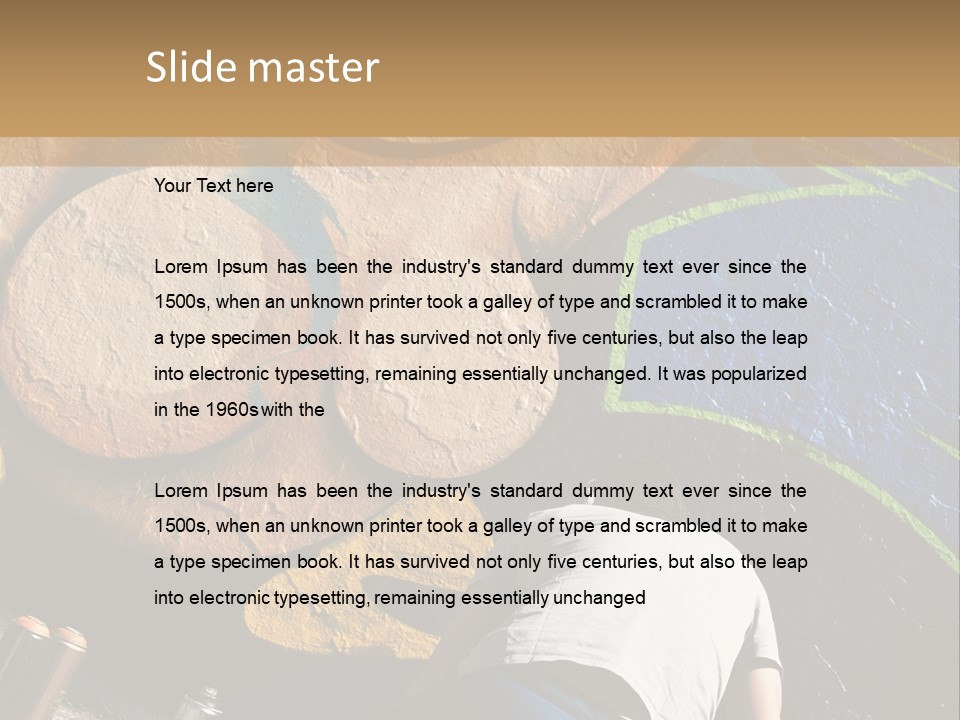 Colour Urban Art PowerPoint Template