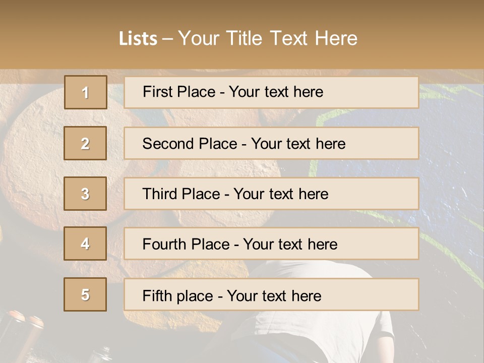 Colour Urban Art PowerPoint Template