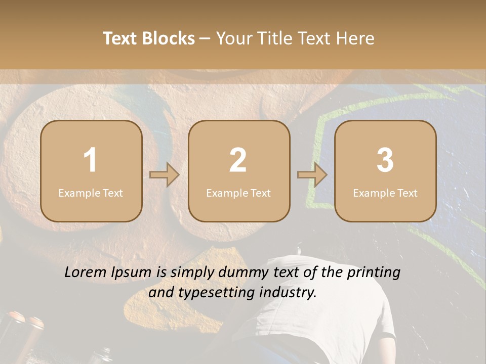 Colour Urban Art PowerPoint Template