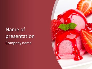 Food Isolated White PowerPoint Template