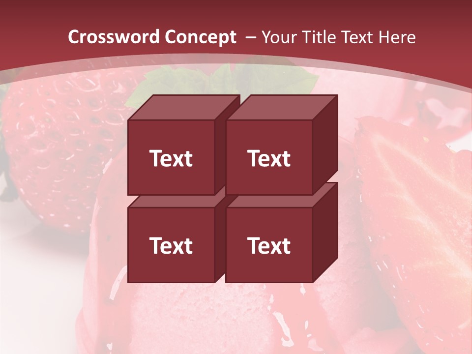 Food Isolated White PowerPoint Template