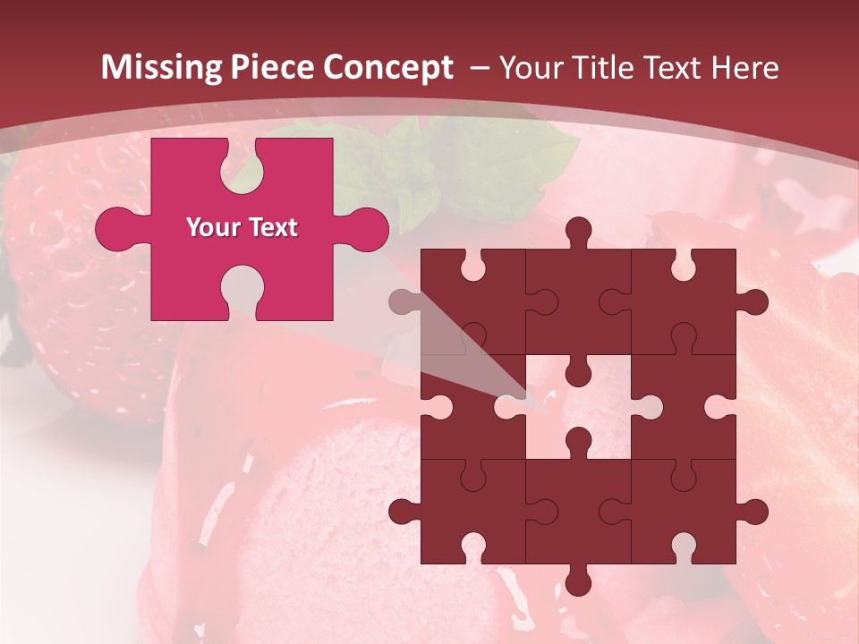 Food Isolated White PowerPoint Template