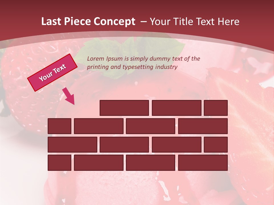 Food Isolated White PowerPoint Template