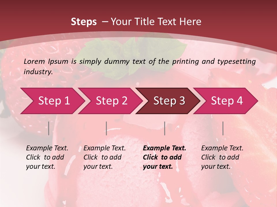 Food Isolated White PowerPoint Template