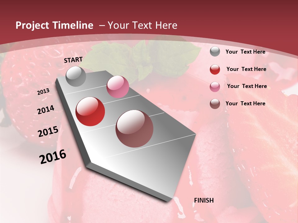 Food Isolated White PowerPoint Template