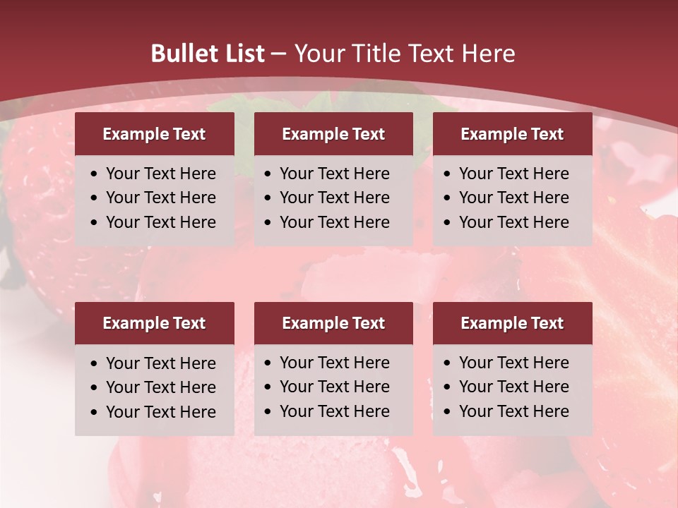 Food Isolated White PowerPoint Template