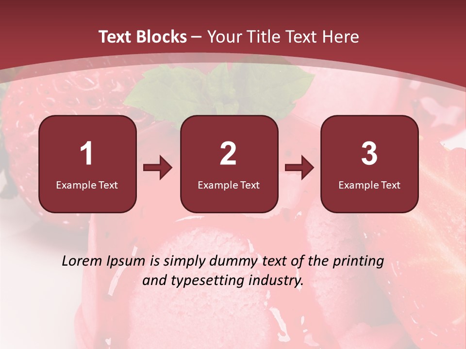 Food Isolated White PowerPoint Template