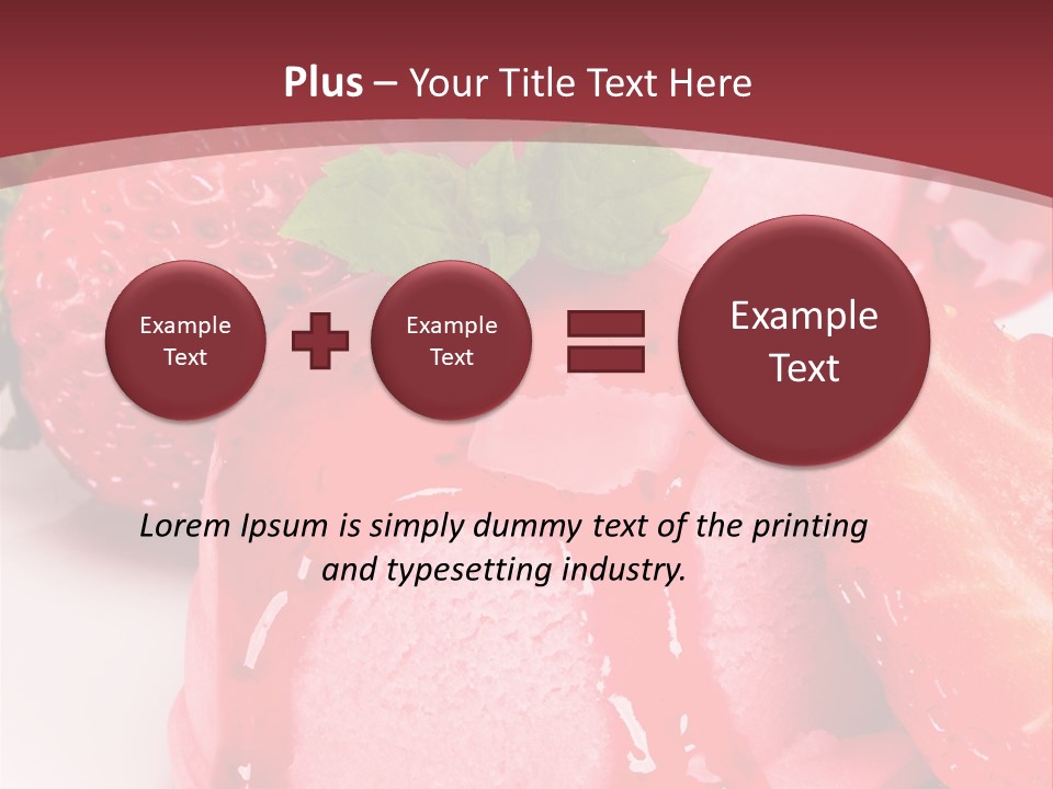 Food Isolated White PowerPoint Template