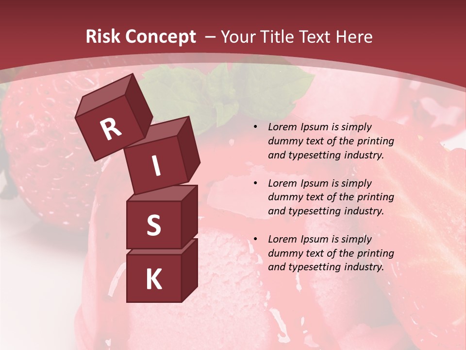 Food Isolated White PowerPoint Template