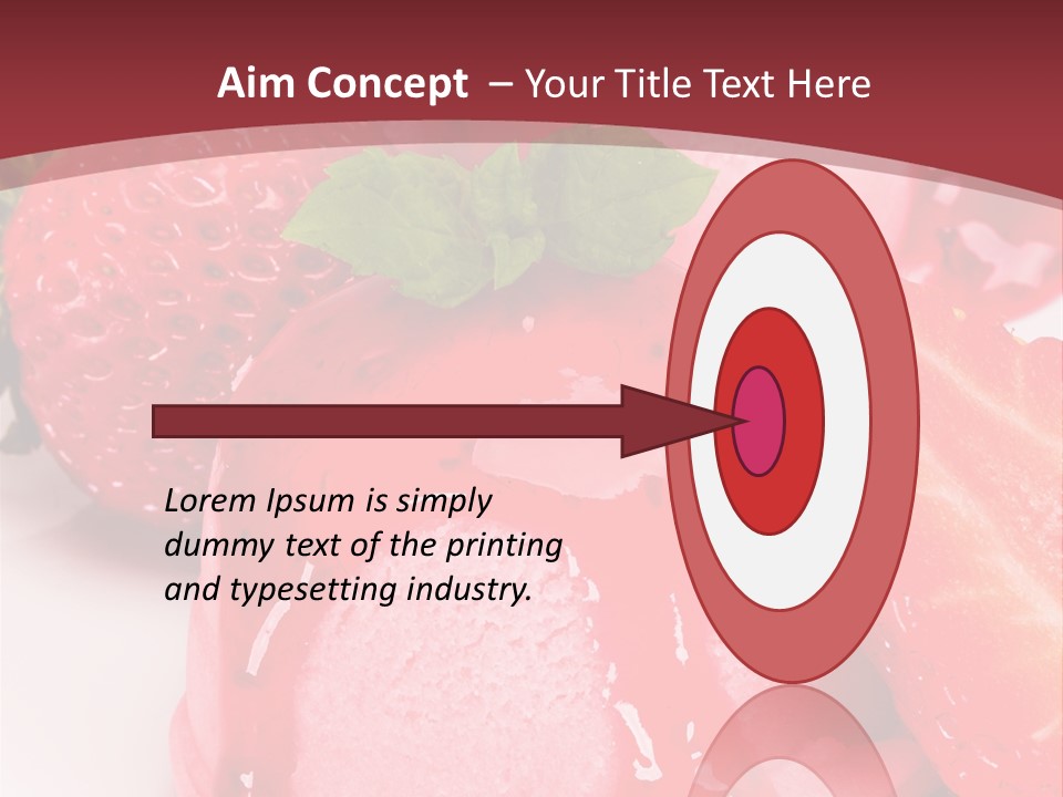 Food Isolated White PowerPoint Template