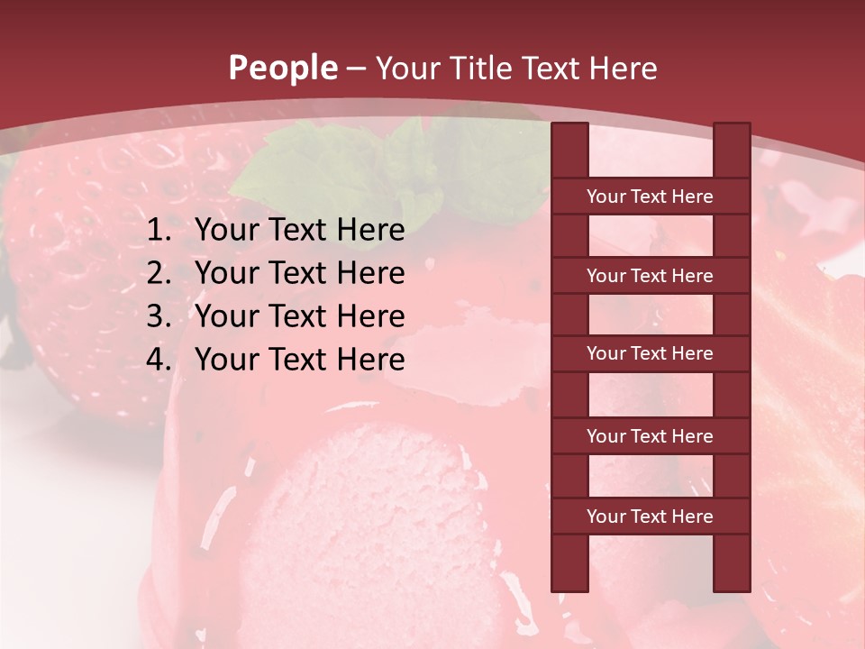 Food Isolated White PowerPoint Template