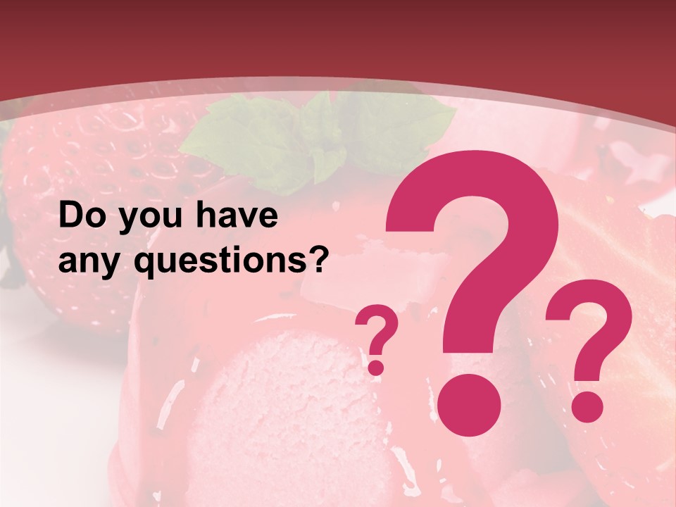 Food Isolated White PowerPoint Template