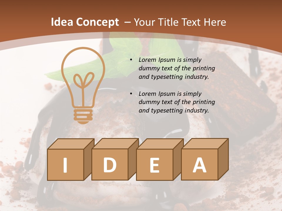 Tea Summer Creamy PowerPoint Template