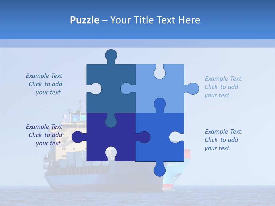 Blue Loading Heavy PowerPoint Template