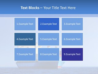 Blue Loading Heavy PowerPoint Template