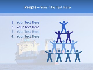 Blue Loading Heavy PowerPoint Template
