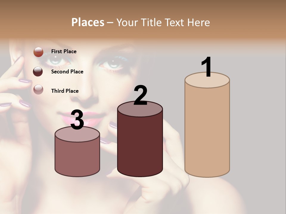 Make Up Beauty Salon Girl PowerPoint Template