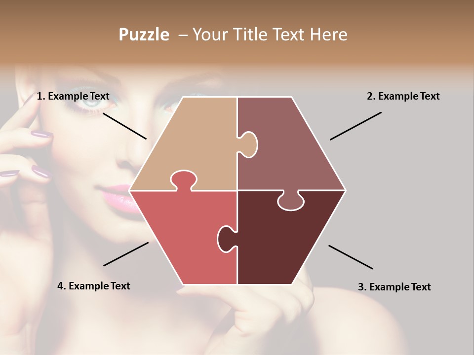 Make Up Beauty Salon Girl PowerPoint Template