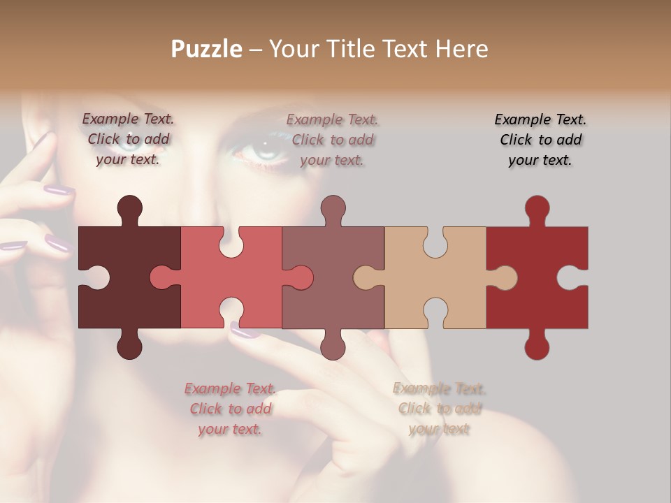 Make Up Beauty Salon Girl PowerPoint Template