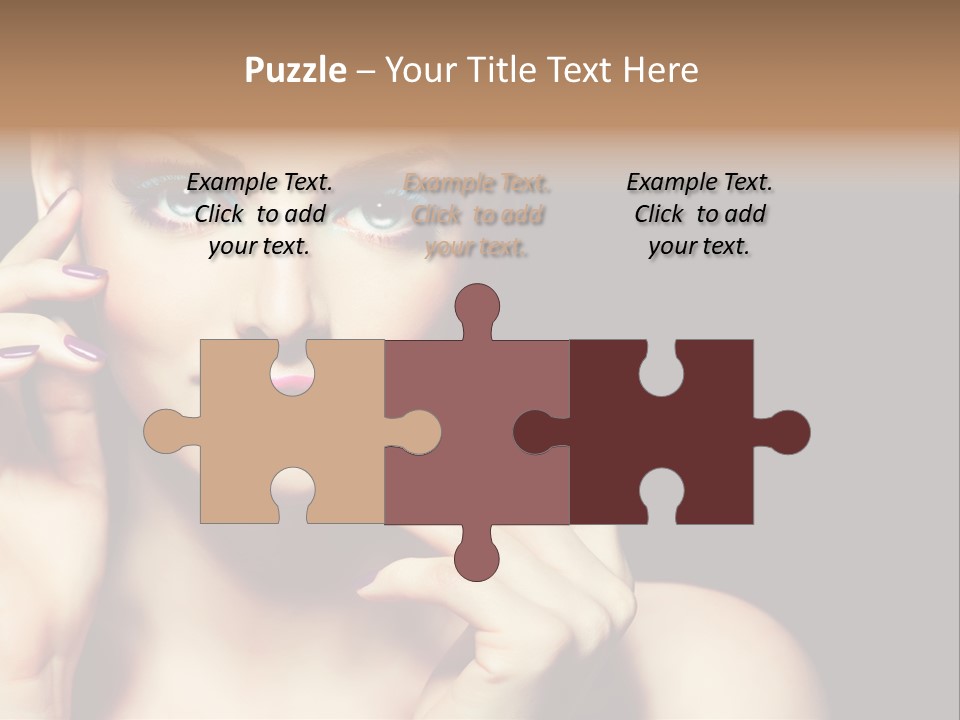 Make Up Beauty Salon Girl PowerPoint Template