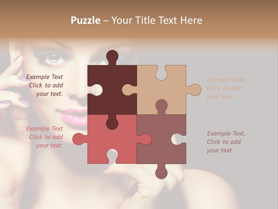 Make Up Beauty Salon Girl PowerPoint Template