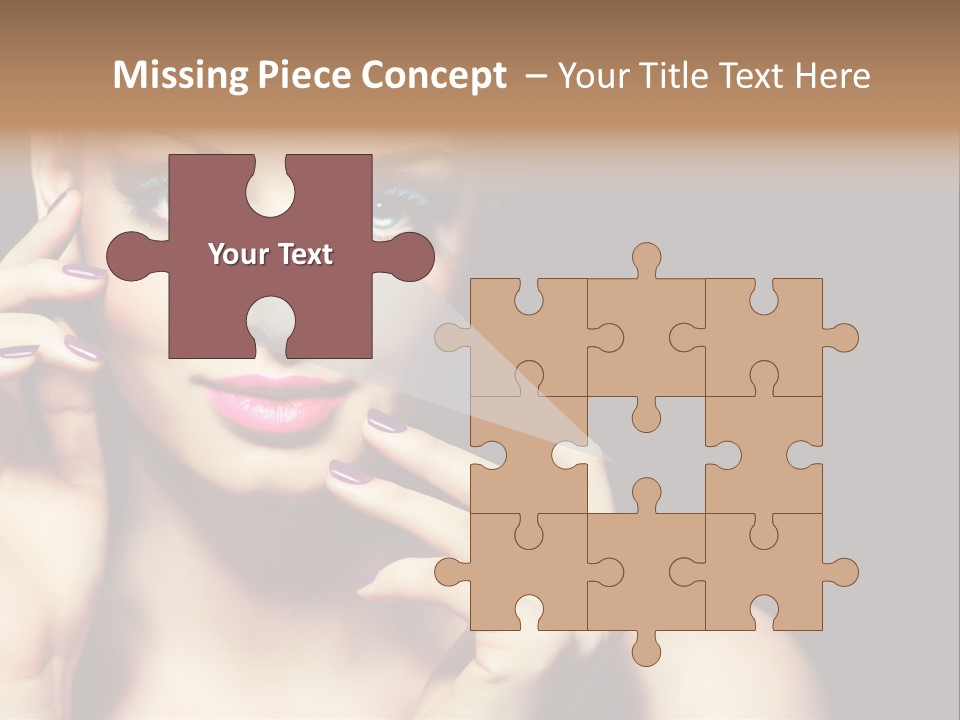 Make Up Beauty Salon Girl PowerPoint Template