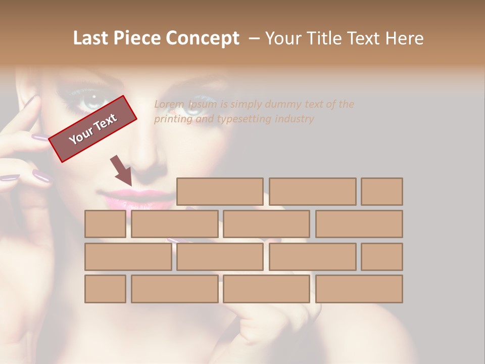 Make Up Beauty Salon Girl PowerPoint Template