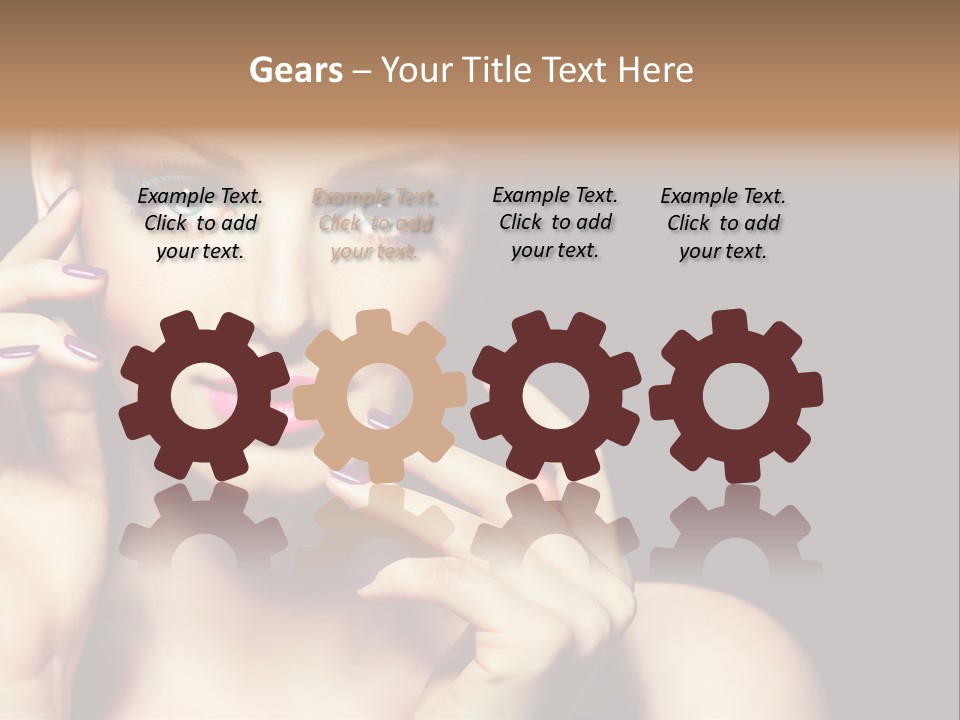 Make Up Beauty Salon Girl PowerPoint Template