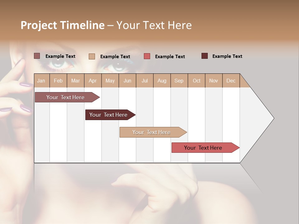 Make Up Beauty Salon Girl PowerPoint Template