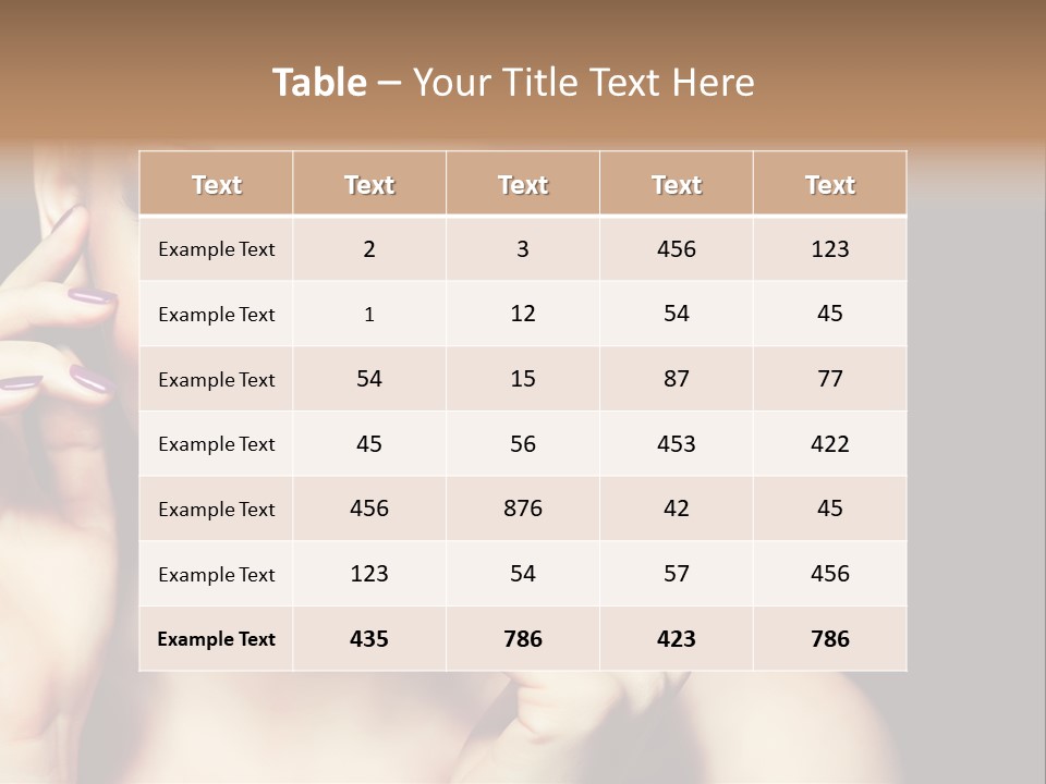 Make Up Beauty Salon Girl PowerPoint Template
