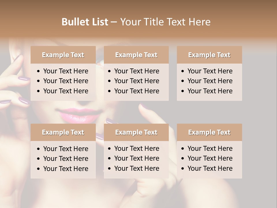 Make Up Beauty Salon Girl PowerPoint Template