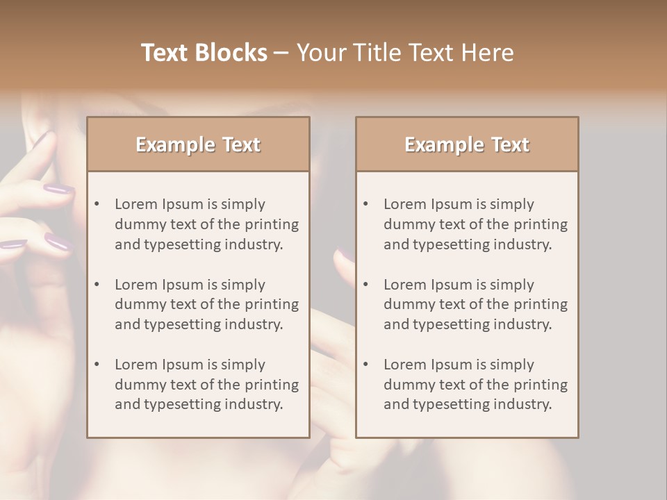 Make Up Beauty Salon Girl PowerPoint Template