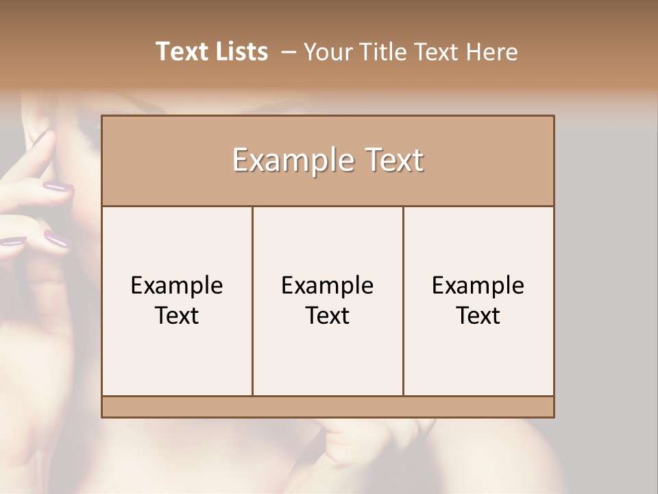 Make Up Beauty Salon Girl PowerPoint Template